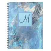 Monogramme Personnalisé Carnet de journal moderne (Devant)