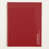 Monogramme personnalisé, chemise rouge moderne (Devant)