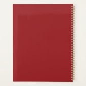 Monogramme personnalisé, chemise rouge moderne (Dos)