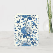 Monogramme personnalisé Chinoiserie Bleu et blanc (Dos)