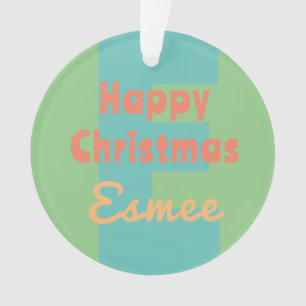 monogramme personnalisé corail corail rose pêche