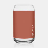 monogramme personnalisé, couleur terre cuite moder (Droite)