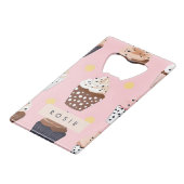 Monogramme Personnalisé Cute Sweet Cupcake (Devant Angle)