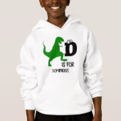Monogramme personnalisé D pour Dinosaur mignon T R (Devant)