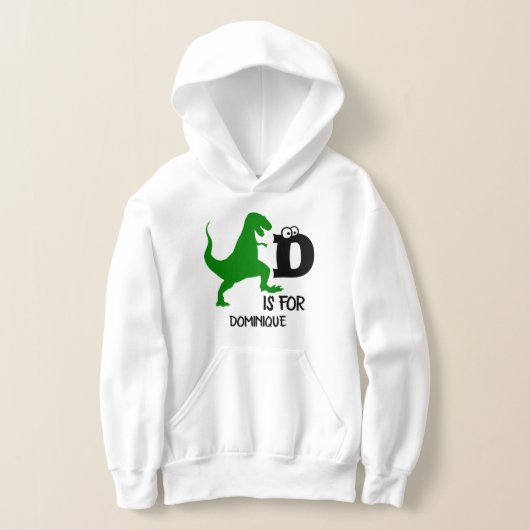 Monogramme personnalisé D pour Dinosaur mignon T R (Poser)