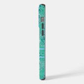 Monogramme personnalisé de Motif de licorne verte (Côté gauche)