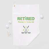 Monogramme personnalisé de serviette de golf - Dev (En situation)