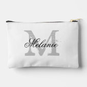 Monogramme personnalisé élégant typographie sac co (Verso)