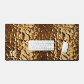 Monogramme personnalisé en laiton martelé moderne (Clavier et souris)