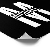 Monogramme personnalisé et affiche de nom (Coin)