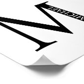 Monogramme personnalisé et affiche de nom (Coin)