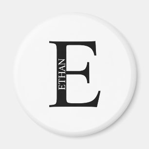 Monogramme personnalisé et aimant de nom