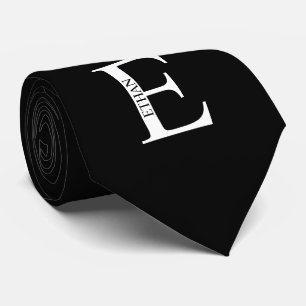 Monogramme personnalisé et Cravate de nom