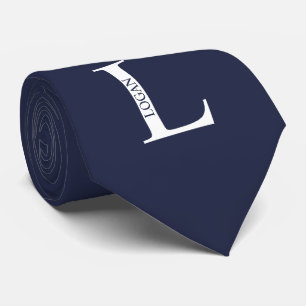 Monogramme personnalisé et Cravate de nom