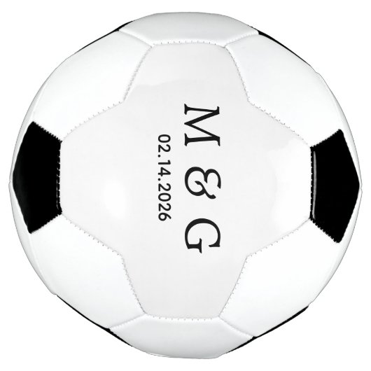 Monogramme personnalisé et date personnalisée (Tourné)