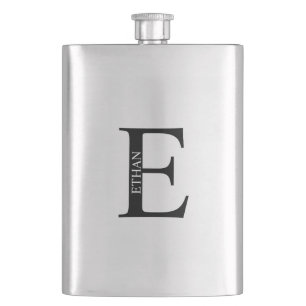 Monogramme personnalisé et fiole de nom
