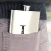 Monogramme personnalisé et fiole de nom (En situation)