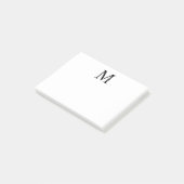 Monogramme personnalisé et notes post-it de nom (Incliné)
