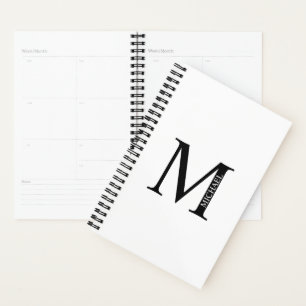 Monogramme personnalisé et planificateur de noms