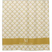 Monogramme personnalisé et rideau de douche Motif (Devant)