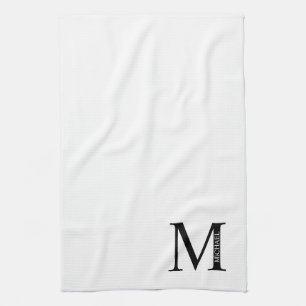 Monogramme personnalisé et serviette de toilette