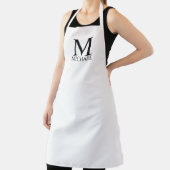 Monogramme personnalisé et tablier de nom (Insitu)