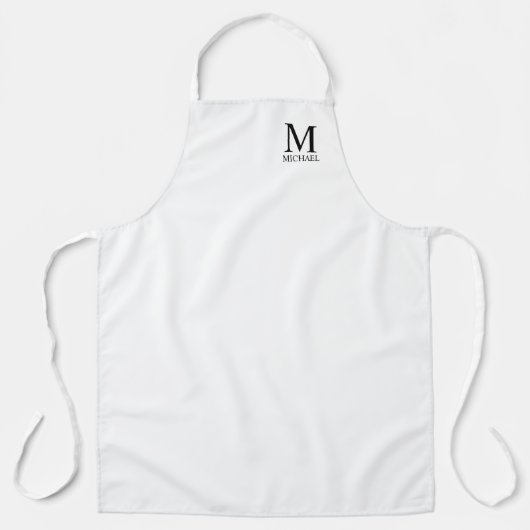 Monogramme personnalisé et tablier de nom (Recto)