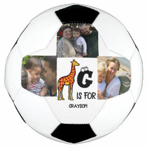 monogramme personnalisé G est pour Giraffe girafes