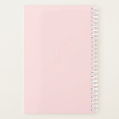 Monogramme personnalisé Girl Blush Rose Rose Or (Dos)