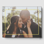 Monogramme personnalisé Mariage noir et réel (Verso)