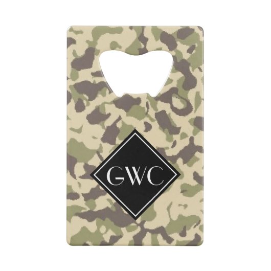 Monogramme personnalisé Motif Camo (Dos)