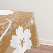 Monogramme personnalisé Nappe à feuilles Brown et (In Situ)