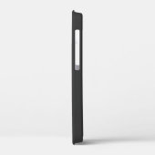 monogramme personnalisé noir iPhone 12 coque pour  (Verso / Gauche)