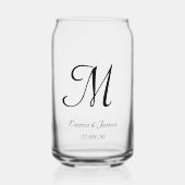 Monogramme personnalisé Nom du script Mariage (Recto)