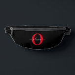 Monogramme personnalisé Nom du script Noir Blanc R<br><div class="desc">Ce monogramme élégant et design de nom de script peut être offert en cadeau pour un anniversaire, mariage, baby shower, anniversaire, fête des mères ou toute occasion. Il peut être personnalisé avec l'initiale et le nom de la personne. Vous pouvez modifier la couleur de la police, la taille de la...</div>