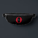 Monogramme personnalisé Nom du script Noir Blanc R<br><div class="desc">Ce monogramme élégant et design de nom de script peut être offert en cadeau pour un anniversaire, mariage, baby shower, anniversaire, fête des mères ou toute occasion. Il peut être personnalisé avec l'initiale et le nom de la personne. Vous pouvez modifier la couleur de la police, la taille de la...</div>