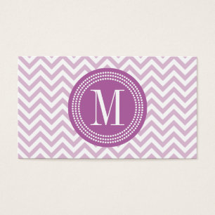 Monogramme personnalisé par zigzag lilas de