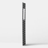 monogramme personnalisé rayé iPhone 12 coque pour  (Verso / Gauche)