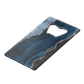 Monogramme personnalisé Rose bleu chic Parties sci (Dos Angle)