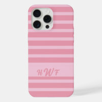 Monogramme personnalisé rose poudré monochromatiqu