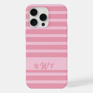 Monogramme personnalisé rose poudré monochromatiqu