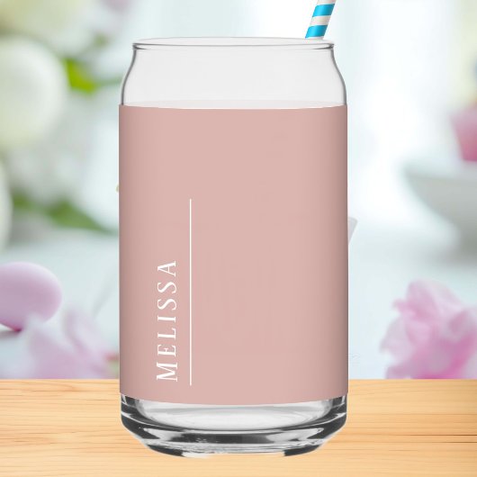 monogramme personnalisé, rose vif moderne