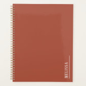 monogramme personnalisé, terre cuite moderne (Devant)