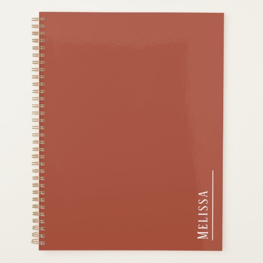 monogramme personnalisé, terre cuite moderne (Devant)