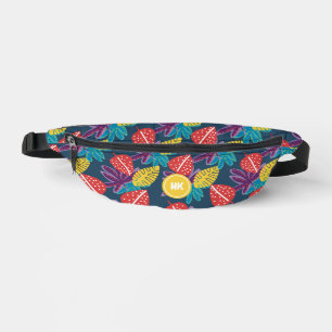 monogramme personnalisé tropical hawaïen exotique