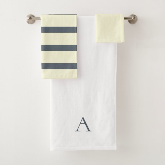 Monogramme personnalisé vert et jaune (En situation)