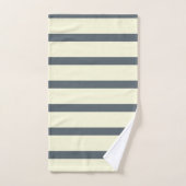 Monogramme personnalisé vert et jaune (Serviette à main)