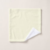 Monogramme personnalisé vert et jaune (Gant de toilette)