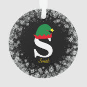 Monogramme Personnaliser avec nom Nom Nom Noir (dos)