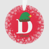 Monogramme Personnaliser avec nom Nom Nom Rouge (devant)